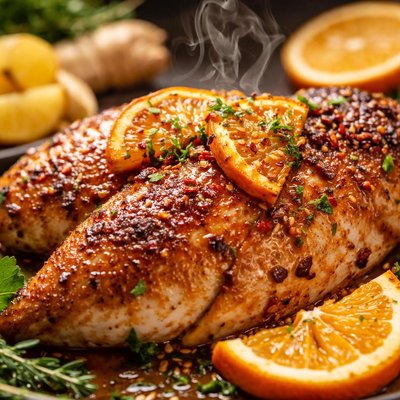 Image of Orange Ginger Brined Chicken