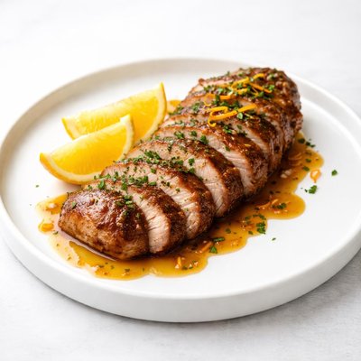 Image of Orange Ginger Broiled Pork Tenderloin