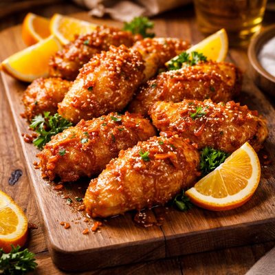 Image of Orange Glazed Breaded Chicken