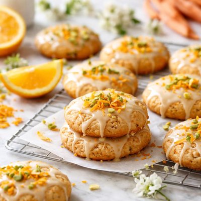 Image of Orange Glazed Carrot Cookies