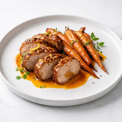 Image of Orange Glazed Pork and Carrots