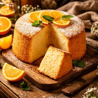 Image of Orange Glow Chiffon Cake