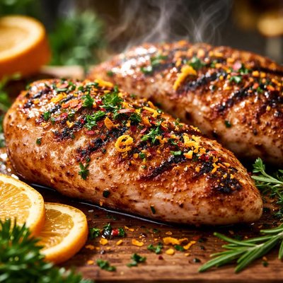 Image of Orange Grilled Chicken with Herbs