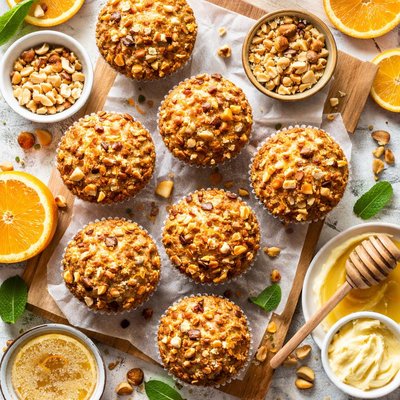 Image of Orange Hazelnut Muffins