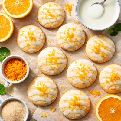 Image of Orange Iced Cookies