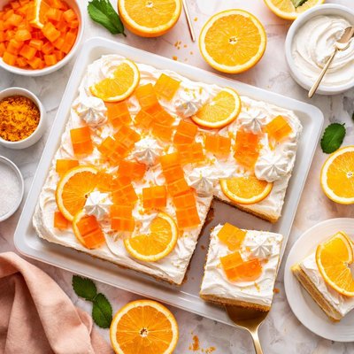 Image of Orange Jello Cake