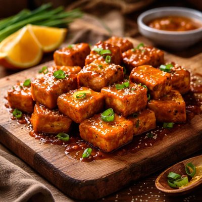 Image of Orange Lacquered Tofu