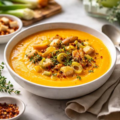Image of Orange Leek Soup