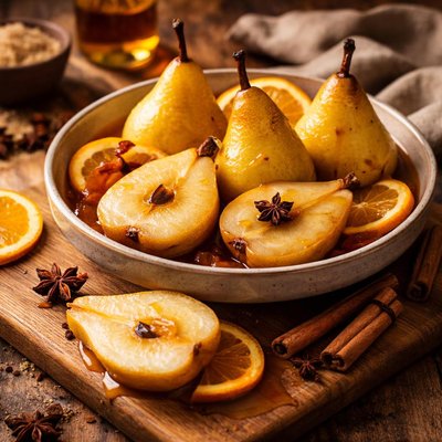 Image of Orange Liqueur Pears