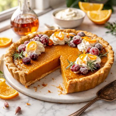 Image of Orange Liqueur Pumpkin Pie
