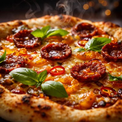 Image of Orange Marmalade Chorizo Pizza