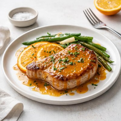Image of Orange Mustard Pork Chop Skillet