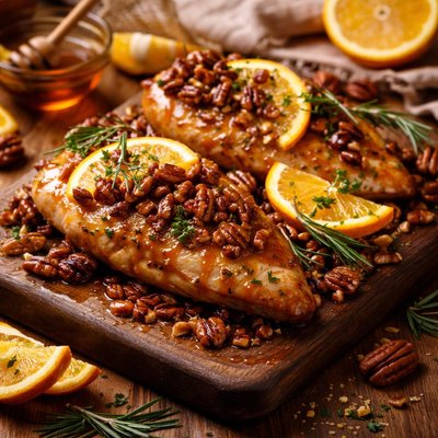 Image of Orange Pecan Honeyed Chicken