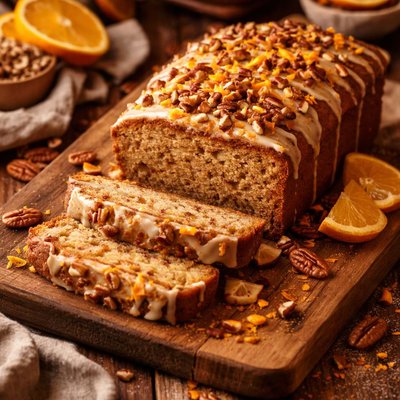Image of Orange Pecan Spice Pound Cake