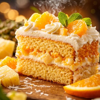 Image of Orange Pineapple Delight Cake