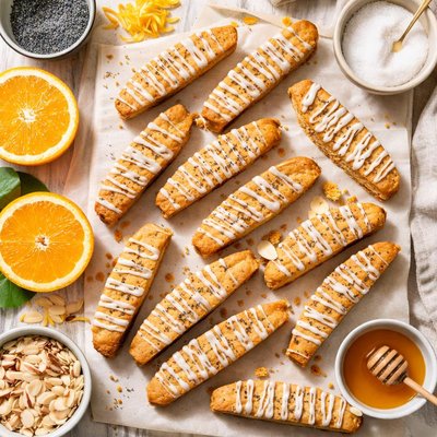Image of Orange Poppy Seed Biscotti