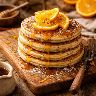 Image of Orange Poppy Seed Pancakes
