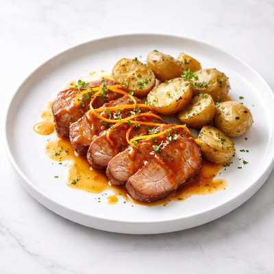 Image of Orange Pork and Potatoes