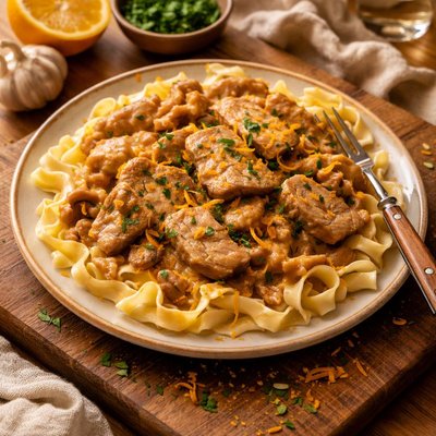 Image of Orange Pork Stroganoff