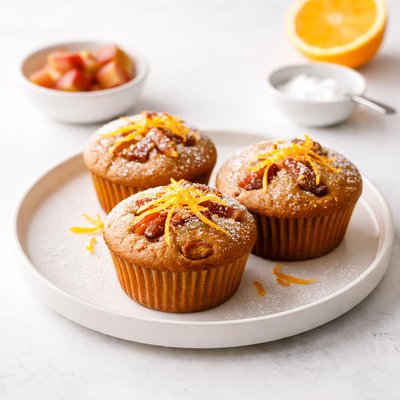 Image of Orange Rhubarb Muffins