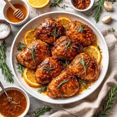 Image of Orange Rosemary Glazed Chicken