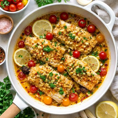 Image of Orange Roughy in Garlic Butter