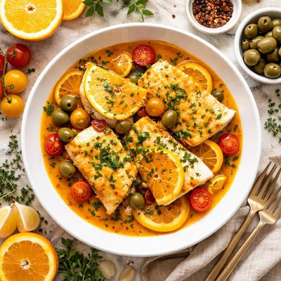 Image of Orange Roughy in Orange Sauce