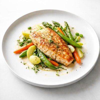 Image of Orange Roughy with Veggies