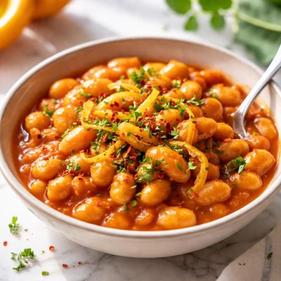 Image of Orange Sauce Beans