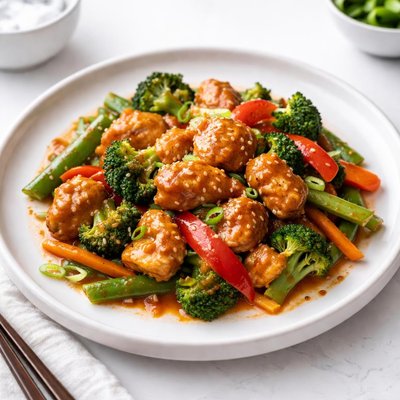 Image of Orange Sesame Chicken Vegetable Stir Fry