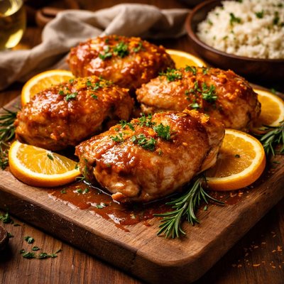 Image of Orange Slow Cooker Crock Pot Chicken