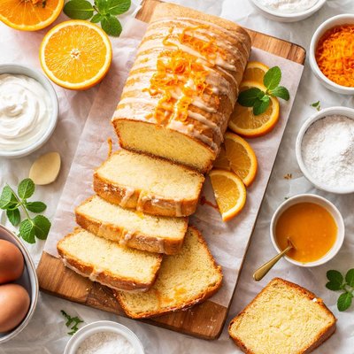 Image of Orange Sour Cream Pound Cake