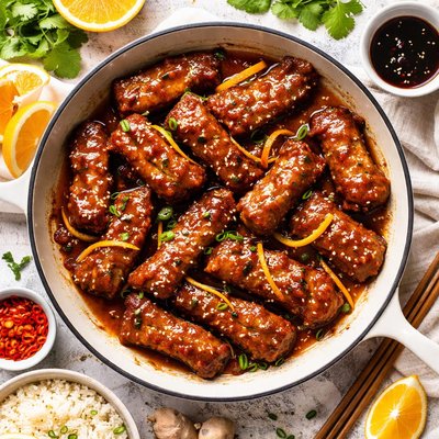 Image of Orange Soy Braised Pork Ribs