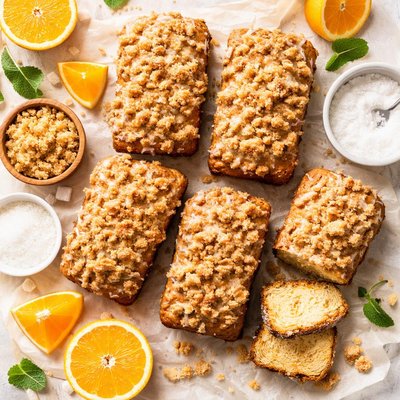 Image of Orange Streusel Loaves