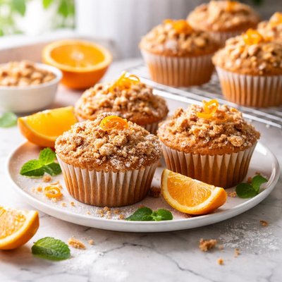 Image of Orange Streusel Topped Muffins
