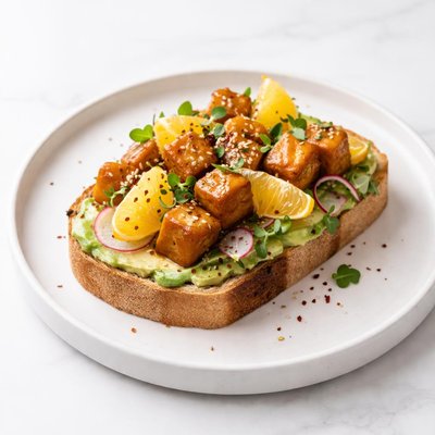 Image of Orange Tofu Toast