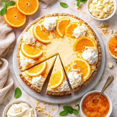 Image of Orange White Chocolate Cheesecake