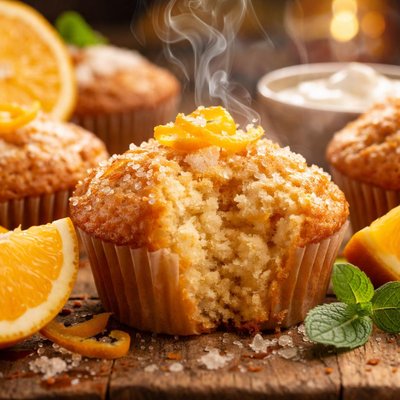 Image of Orange Yogurt Muffins Diabetic