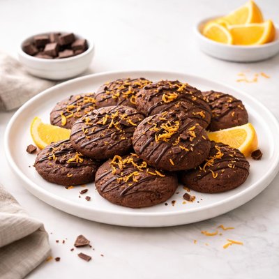 Image of Orangen Schokoplatzchen Orange Chocolate Cookies