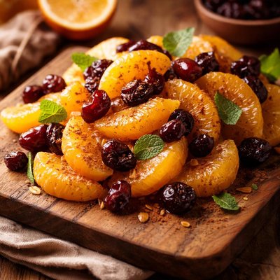Image of Oranges with Dried Cherries
