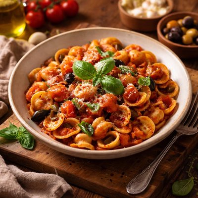 Image of Whole30 Orecchiette Pasta with Tomato Sauce