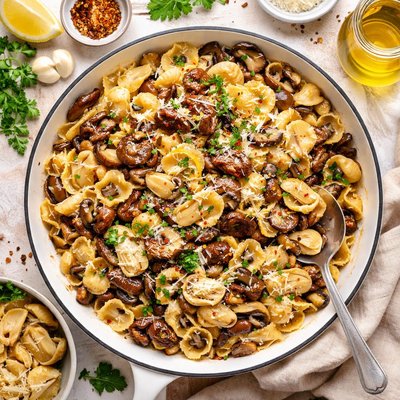 Image of Orecchiette with Mushrooms Artichokes