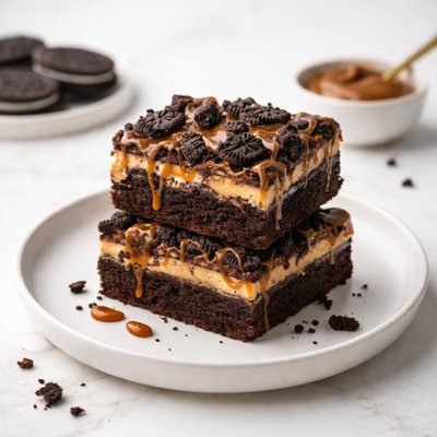 Image of Oreo and Dulce De Leche Brownies
