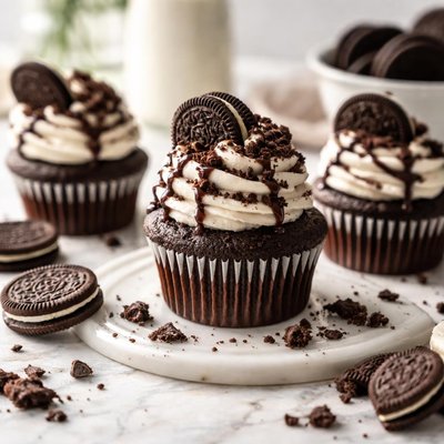 Image of Oreo Cookie Cupcakes