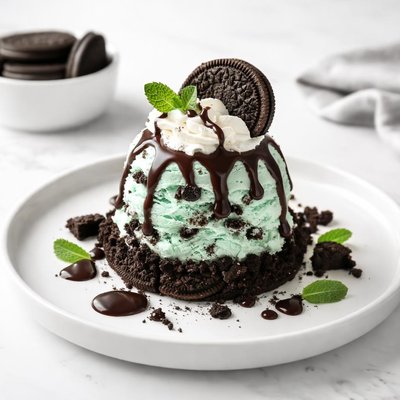 Image of Oreo Mint Ice Cream Dessert