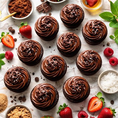 Image of Organic Chocolate Cupcakes