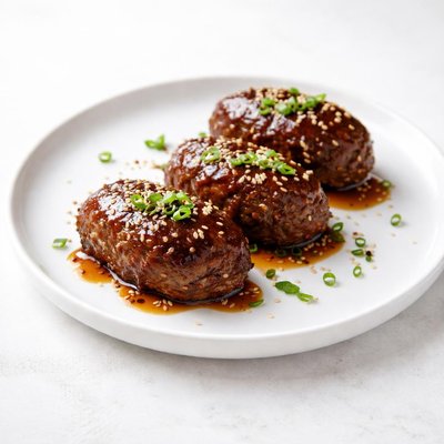 Image of Oriental Mini Meatloaves with Honey Garlic Sauce
