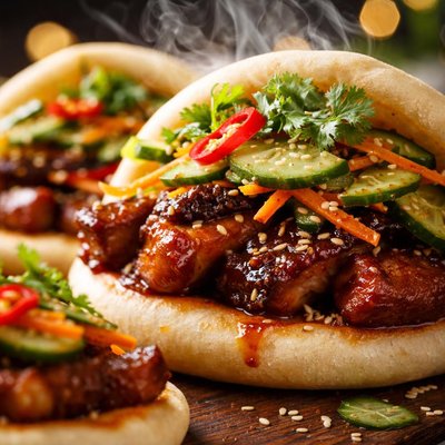 Image of Oriental Pork Sandwiches