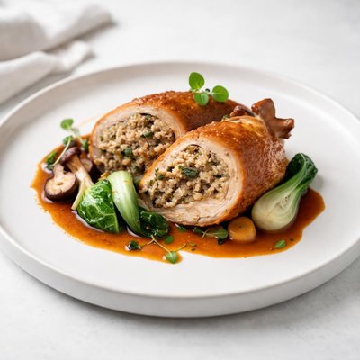 Image of Oriental Roasted Stuffed Chicken