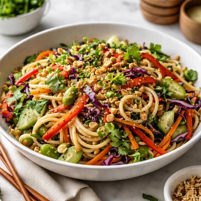 Image of Oriental Vegetable and Pasta Salad No 2